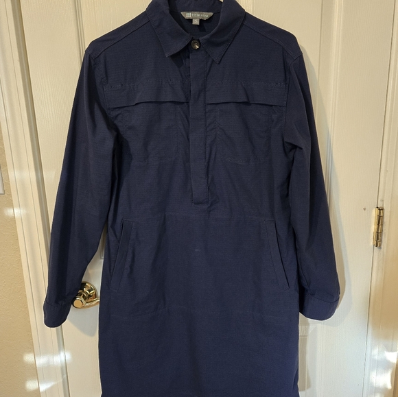 Title Nine Navy Blue Wren Utility Dress - size small - Picture 3 of 7